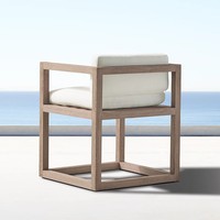 Ensemble de table et chaises de jardin en teck - Imperméable et résistant aux UV pour patios, jardins, hôtels/villas