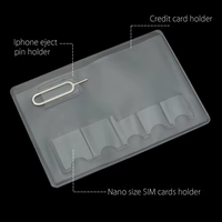 Personal isierte Logo Pvc Micro Sim Nano-Karten halter mit Telefon auswurf Pin