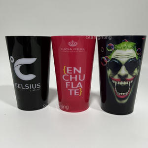 Starligting OEM LOGO personnalisé liquide activé 12oz 14oz 16oz verre à boire lumineux à LED pour bar à champagne fête en boîte de nuit - Product Image 6