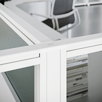 Bureau de vente d'usine Bureau à cloison basse Système de poste de travail Mobilier Bureau modulaire 4 sièges