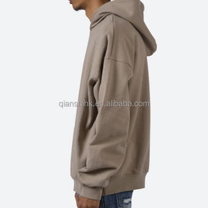 Sweat à capuche baggy noir Hip Hop Logo personnalisé Sweat à capuche unisexe Essentials Imprimé personnalisé Sweat à capuche en éponge française surdimensionné de haute qualité - Product Image 5