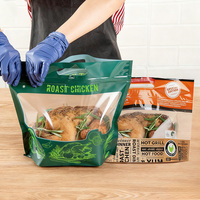 Sacs thermiques en plastique pour poulet rôti, sacs personnalisés en plastique refermables pour poulet rôti