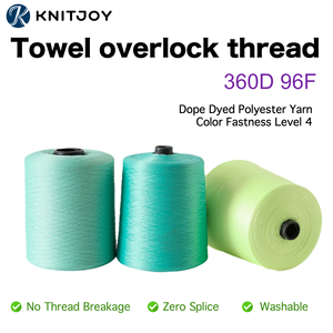 Durable sans boulochage 360D 96F solution teint 100% fil de polyester certifié GRS haute ténacité pour tricoter des sangles de sac à dos élégantes - Product Image 2