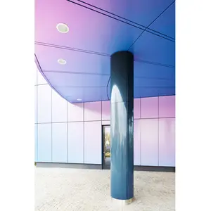 Slider aluminium, kolom, pilar dan langit-langit bahan komposit papan dinding panel komposit acp