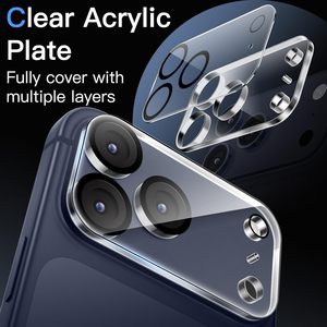 Confezione da 6 Protezioni per Obiettivo <span class=keywords><strong>Fotocamera</strong></span> in <span class=keywords><strong>Vetro</strong></span> Temperato HD Trasparente per <span class=keywords><strong>iPhone</strong></span> 17 <span class=keywords><strong>Pro</strong></span> Max Air 16 15 14 Plus <span class=keywords><strong>13</strong></span> 12 11 - Ingrosso di Fabbrica - Product Image 5