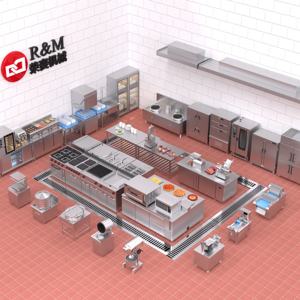 Liste complète d'équipements de cuisine de restaurant chinois de camion de nourriture d'hôtel indien professionnel d'hôpital occidental avec des accessoires de prix - Product Image 1