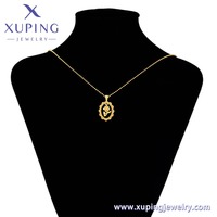 X000824177 Bijoux Xuping, pendentif à la mode en forme de rose plaqué or 24 carats sur cuivre