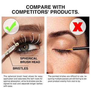 Kit <span class=keywords><strong>de</strong></span> <span class=keywords><strong>mascara</strong></span> liquide pour cils, modèle professionnel, waterproof, doux et non irritant, recourbant et volumisant, vente en gros - Product Image 4