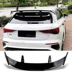 Aileron arrière universel noir brillant en carbone pour Audi A1 Sportback Q2 Q3 Q5 Q7 A3 Hatchback - Accessoires de coffre - Product Image 2