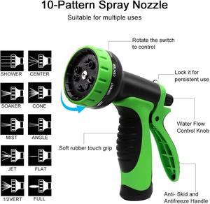 Tuyau d'arrosage extensible de 30 m (100 pieds) avec âme en latex à quatre couches, expansion automatique 3x, anti-abrasion, diamètre 3/4'', raccords en laiton inoxydable - Product Image 6