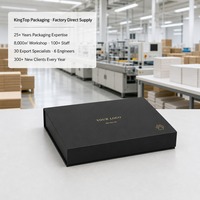 Boîte cadeau noire à motif patte d'or, impression personnalisée, pliable, style livre, fermeture magnétique rigide, vente en gros, directement de l'usine, emballage plat