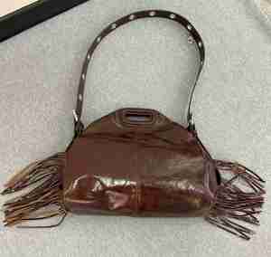 Women's Luxury Cowhide Leather Tassel <b>Adjustable</b> Strap Handbags Large Capacity Bohemian <b>Square</b> Handle Crossbody Shoulder Bag - Product Image 4