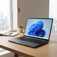 Laptop Baru 14.1" 2K INTEL I3-1220P Quad Core 512 SSD Layar IPS Full HD Keyboard Inggris Windows 11 Home untuk Pelajar