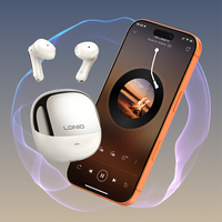 Écouteurs sans fil semi intra-auriculaires LDNIO T15 en gros avec boîtier de charge 300 mAh, appels HD, écouteurs de sport
