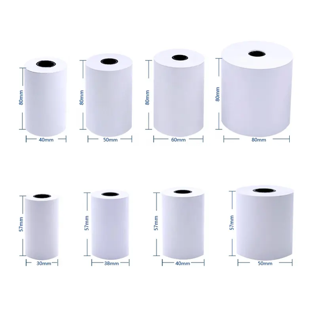 Factory Direct Supply 80mm Thermal POS Printer Paper Rolls 57X40 Eco-Friendly, BPA-Free Thermal Paper for Bulk Purchase