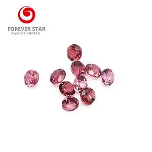 Factory Price Natural Rose Garnet stone Round And Oval Cut Rhodolite red garnet price per carat