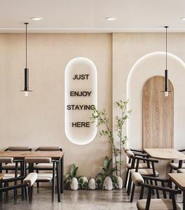 Muebles modernos de cafetería y panadería | Quiosco de <span class=keywords><strong>café</strong></span> personalizado, barra de bar con iluminación LED | Soluciones de diseño de interiores - Product Image 5