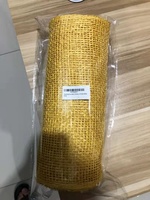 Cinta de malla de decoración de polietileno púrpura, malla de arpillera de 10 pulgadas y 10 yardas para corona de puerta de casa y decoración navideña, rollos de cinta para envolver