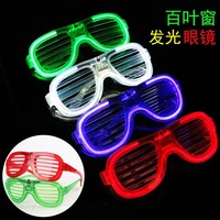 Lunettes LED promotionnelles Flash Toys, 5 couleurs néon, lunettes à volets, lunettes lumineuses, lunettes qui brillent dans le noir, accessoires de fête