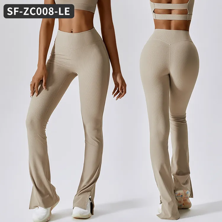 Vente en gros Vêtements de sport Pantalons de sport Vêtements d'entraînement sans couture Vêtements de sport pour femmes Vêtements de yoga Leggings de fitness Leggings de yoga