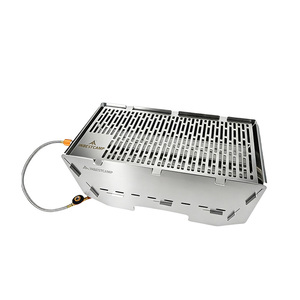 INBESTCAMP Barbecue de camping pliable au <span class=keywords><strong>charbon</strong></span> de <span class=keywords><strong>bois</strong></span>, transportable, pour jardin, station de cuisson dépliable, ouverture rapide - Product Image 1