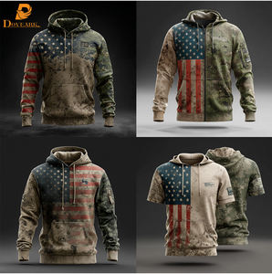 Оптовые унисекс-худи с камуфляжным принтом, индивидуальный дизайн, уличная одежда, плотный мягкий пуловер, стандартные размеры США для оптовых заказов - Product Image 4