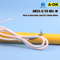 Motor Tubular Inteligente WiFi A-OK Tuya para Persianas Enrollables, Control Remoto por Aplicación y Voz