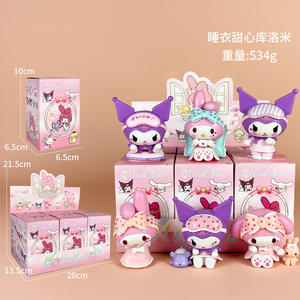 Figuras Mini Kawaii Melody en Atuendo de Sirvienta, Cajas Sorpresa, Kuromis en Pijama, Juguetes de PVC para Decoración, Adornos para Pasteles Sanrio, Halloween - Product Image 2