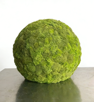 Boules de mousse artificielle en gros pour intérieur et extérieur, décoration murale verte pour café, bureau, centre commercial, décoration en mousse préservée
