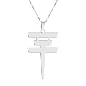 <span class=keywords><strong>Tokio</strong></span> <span class=keywords><strong>Hotel</strong></span> collar de acero inoxidable <span class=keywords><strong>Tokio</strong></span> <span class=keywords><strong>Hotel</strong></span> colgante Logo Bill Kaulitz Logo símbolo collar al por mayor - Product Image 1