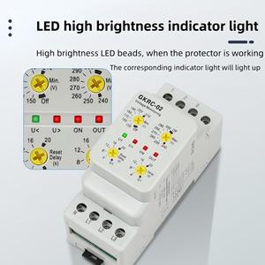 โรงงานที่มีประสบการณ์ 10 ปี ผลิตอุปกรณ์ตรวจสอบลำดับแรงดันไฟฟ้าแบบสามเฟสสี่สาย GKRC ครบวงจร พร้อมระบบรีเลย์ป้องกัน - Product Image 5