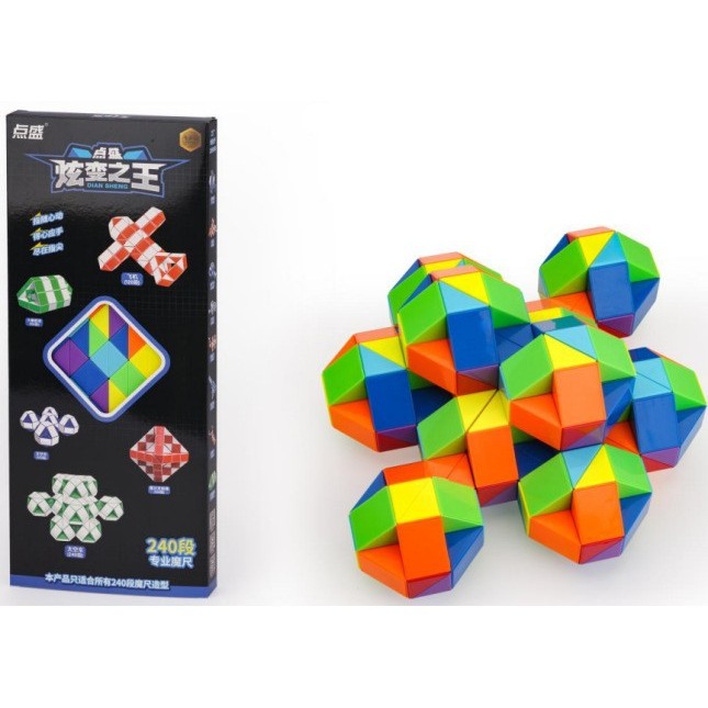 Règle Rubik Arc-en-ciel Pointillée - 240 Segments