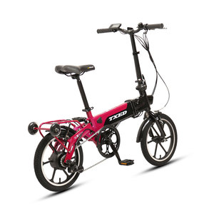 TXED 16 "x1.75 Ebike <span class=keywords><strong>Petit</strong></span> Ebike Pliable Roue Intégrée La <span class=keywords><strong>Plus</strong></span> Petite Commodité Légère 36V 250W 7.8Ah Vélo <span class=keywords><strong>Pliant</strong></span> Électrique - Product Image 3