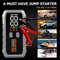 Démarreur de voiture puissant 800A de courant de pointe - Batterie externe portable 20000mAh pour les urgences routières