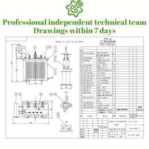 Olie ondergedompelde Transformator 3 Fase 250 Kva omlaag Transformator 630 Kva Prijs Elektrische Transformator Prijs in Ethiopië - Product Image 3