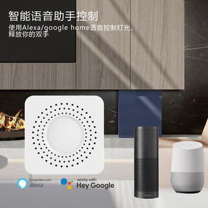 Módulo de interruptor de atenuación de pared de luz LED Tuya, interruptor inteligente de 2 vías, atenuador Wifi para Alexa Google <span class=keywords><strong>Home</strong></span> - Product Image 2