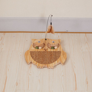 Tương Tác Mèo Vui Đồ Chơi Rắn Gỗ Sisal Thảm Dây Thép Mèo Gãi Hội Đồng Quản Trị Cú Hình Với Lông Catnip Teaser Bóng - Product Image 2