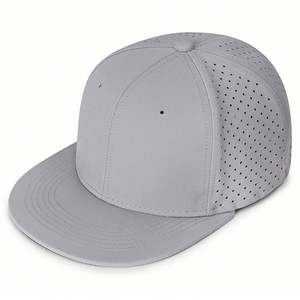 Casquettes de baseball Hip Hop unies à visière plate, entièrement élastiques, respirantes, pour jeunes sportifs - Product Image 1