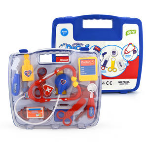 Boîte à médicaments en plastique portable et stéthoscope ensemble jouets de médecin de simulation pour enfants pour garçons et filles Play <span class=keywords><strong>House</strong></span> - Product Image 4