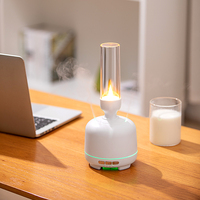 Diffuseur d'arômes électrique AromaNano avec lumière nocturne, diffuseur de brume aromatique avec huile essentielle, aromathérapie, flamme LED, usage domestique, garantie 1 an