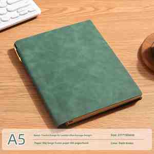 Promotion Luxury Corporate Personal Office Custom Souvenir Handmade UV Printed Leather Paper <b>A5</b> Journal Customizable Modern - Product Image 1