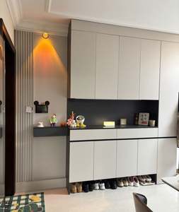 Armoires à chaussures modernes en bois personnalisées, écologiques, pour salon, hôtel et appartement - Product Image 5