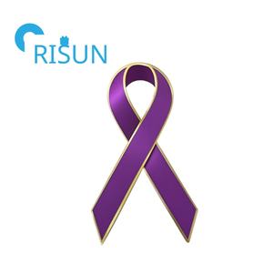 थोक कस्टम रिबन जागरूकता ब्रोच लैपल पिंस रोग थायरॉयड मूत्राशय स्तन कैंसर जागरूकता बैज पिन - Product Image 4