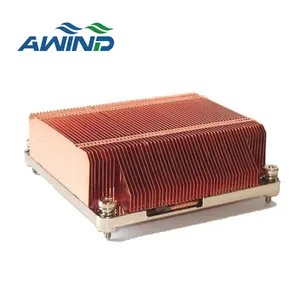 Guangdong high precision copper aluminum heat sink soldering with heat pipe 100x60x10 mechatronix copper tube heat exchanger