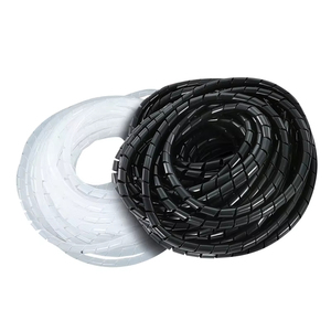 Organisateur de câbles en spirale flexible en polyéthylène PE, gaine de protection pour gestion des fils d'ordinateur, tube de rangement pour câbles - Product Image 5