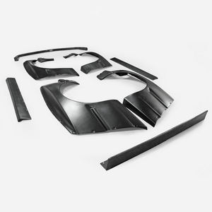 Fibra de vidrio estilo RB labio delantero guardabarros delantero falda lateral guardabarros trasero alerón trasero para BMW E30 Coupe solamente - Product Image 5