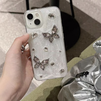 Kristall klare Diamant Stein Design Handy hülle für iPhone 13 14 15 16 Bulk Handy hüllen für I Phone 17 Pro Max klare Hülle