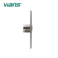 VIANS TK-904 DC12V 3A 1NO1NC 86*86mm Bouton de sortie en acier inoxydable IP40 à visser, interrupteur à bouton-poussoir, 1 000 000 utilisations électriques
