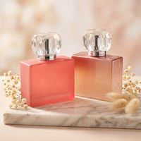 Flacon pulvérisateur de parfum en verre de 100 ml avec capuchon en acrylique transparent personnalisable, design haut de gamme, vente en gros Anding
