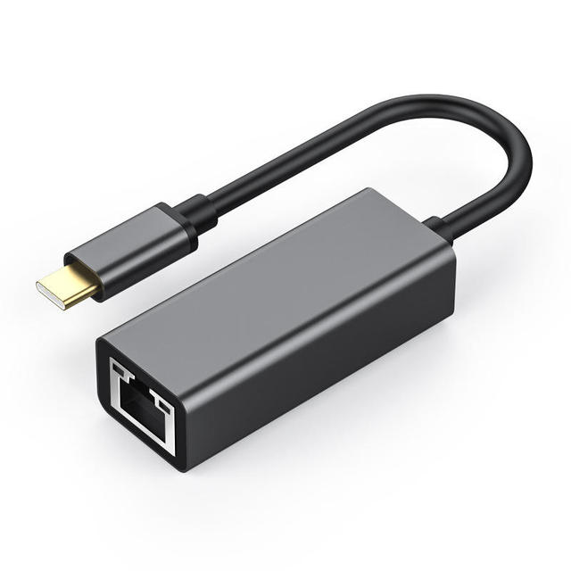 USB 3.0 Type C Gigabit Ethernet Adapter 1000Mbps RJ45 AC USB C Hub PVC Aluminum Alloy PC/Laptop Wired Computer Accessories